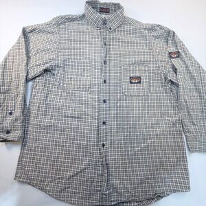 Rasco FR Mens 2XL Plaid Flame Resistant Work Shirt NFPA 2112 HRC 2 CAT 2